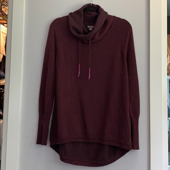 Eddie Bauer Sweaters - Eddie Bauer Cowl Neck Burgundy Sweater